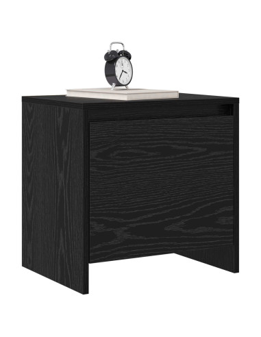 Armadio da Notte Rovere Nero 45 x 34 x 44,5 cm