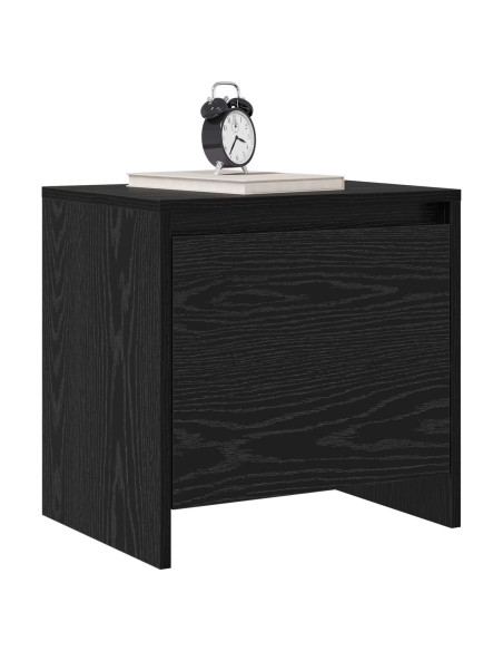 Armadio da Notte Rovere Nero 45 x 34 x 44,5 cm