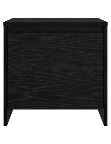 Armadio da Notte Rovere Nero 45 x 34 x 44,5 cm