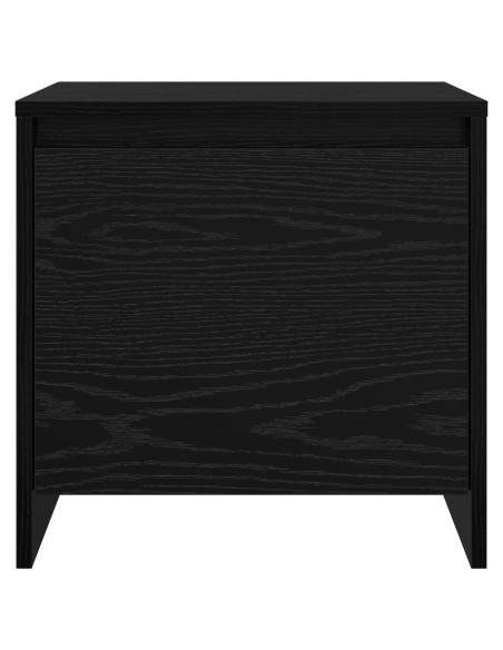 Armadio da Notte Rovere Nero 45 x 34 x 44,5 cm