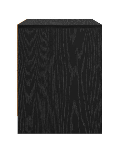Armadio da Notte Rovere Nero 45 x 34 x 44,5 cm