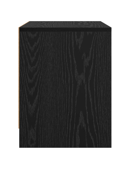 Armadio da Notte Rovere Nero 45 x 34 x 44,5 cm