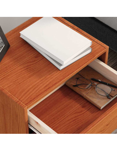 Comodini Marrone cerato 40 x 30.5 x 35.5 cm Legno di pino