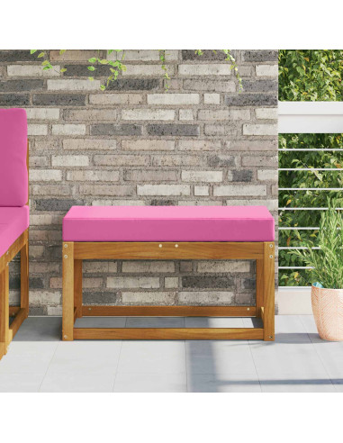 Cuscino per la seduta Rosa 80 x 40 x 8 cm 100% Poliestere