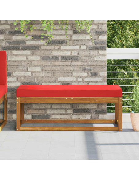 Cuscino per la seduta Rosso 115 x 40 x 8 cm 100% Poliestere