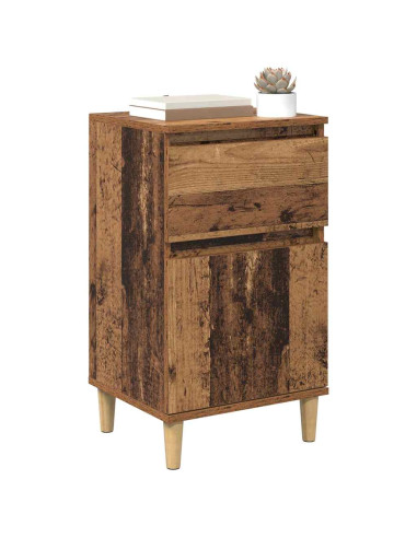 Armadio da Notte con cassetto Legno vecchio 40 x 35 x 70 cm