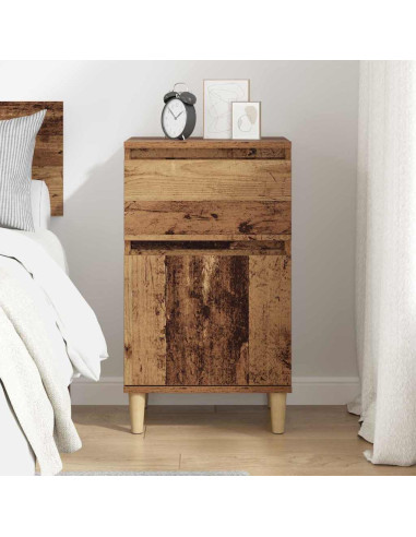 Armadio da Notte con cassetto Legno vecchio 40 x 35 x 70 cm
