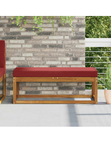 Cuscino per la seduta Rosso vino 115 x 40 x 8 cm