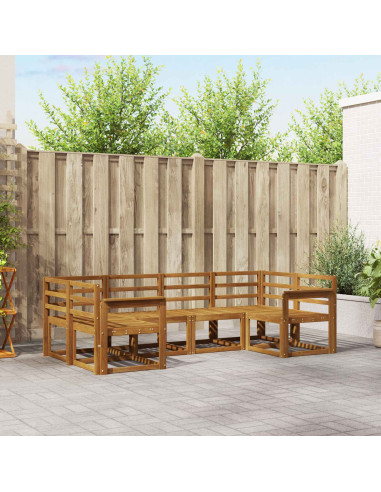 Set di divani da esterno 6 pcs Naturale