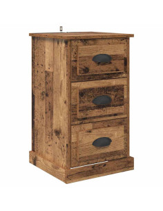 Armadio da Notte con cassetto Legno vecchio 39 x 39 x 67,5 cm 2