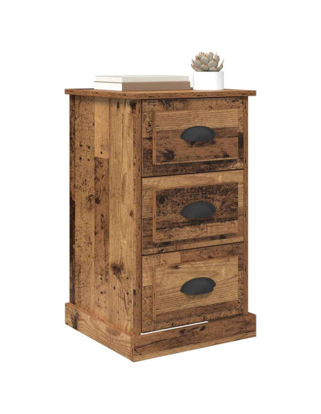 Armadio da Notte con cassetto Legno vecchio 39 x 39 x 67,5 cm