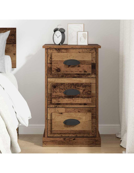 Armadio da Notte con cassetto Legno vecchio 39 x 39 x 67,5 cm