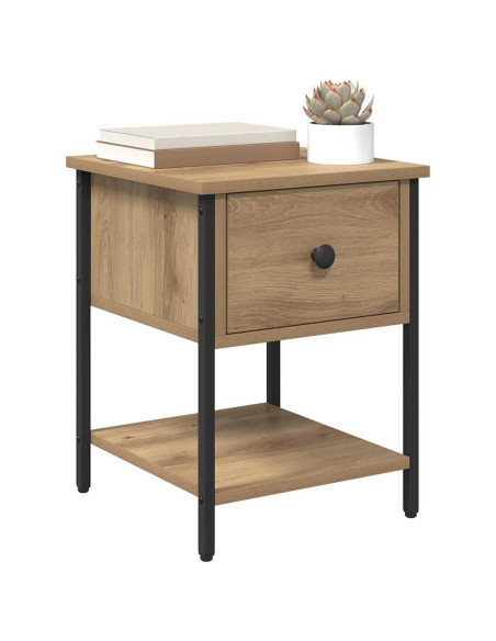Comodino Rovere artigianale 34 x 35,5 x 45 cm Legno multistrato