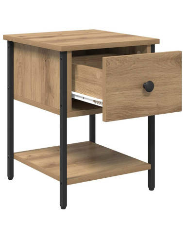 Comodino Rovere artigianale 34 x 35,5 x 45 cm Legno multistrato