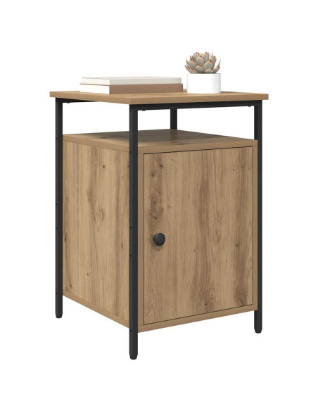 Armadio da Notte 2 pcs Rovere artigianale 40 x 42 x 60cm