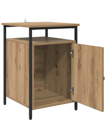 Armadio da Notte 2 pcs Rovere artigianale 40 x 42 x 60cm