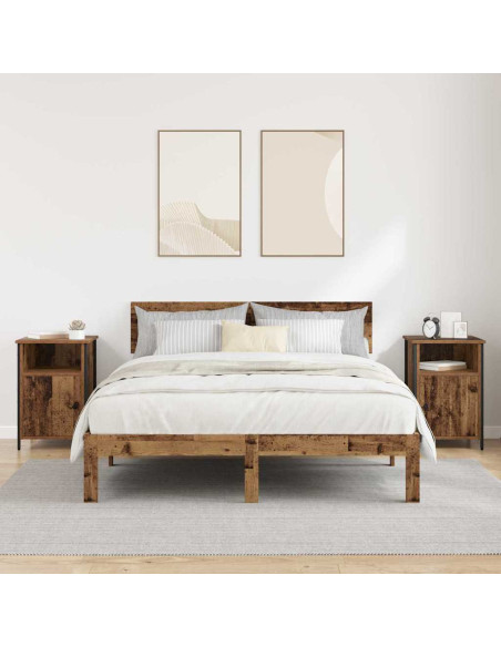 Armadio da Notte 2 pcs Legno vecchio 40 x 42 x 60 cm