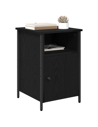 Armadio da Notte 2 pcs Rovere Nero 40 x 42 x 60 cm