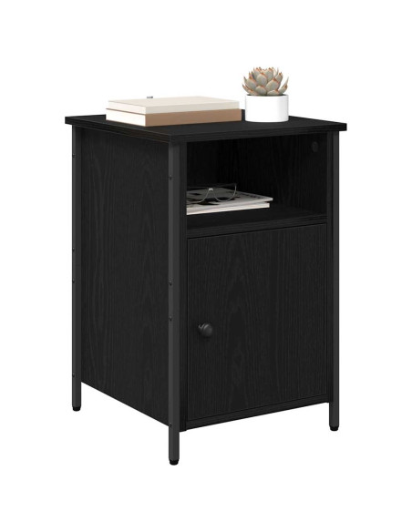 Armadio da Notte 2 pcs Rovere Nero 40 x 42 x 60 cm