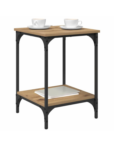 Tavolino da salotto Rovere artigianale 40 x 40 x 55 cm