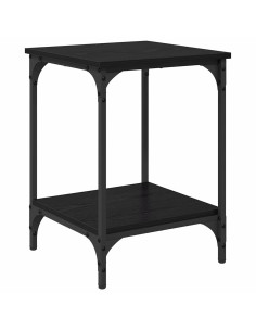 Tavolino da salotto Rovere Nero 40 x 40 x 55 cm 2