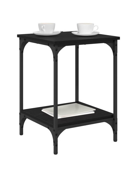 Tavolino da salotto Rovere Nero 40 x 40 x 55 cm
