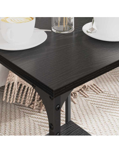 Tavolino da salotto Rovere Nero 40 x 40 x 55 cm