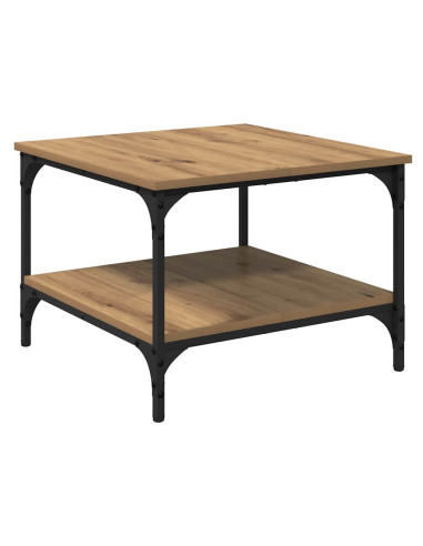 Tavolino da salotto Rovere artigianale 55 x 55 x 40 cm