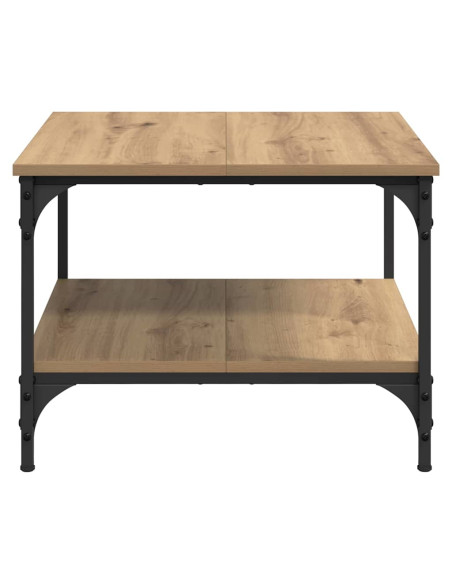 Tavolino da salotto Rovere artigianale 55 x 55 x 40 cm