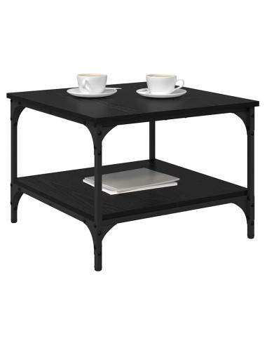 Tavolino da salotto Rovere Nero 55 x 55 x 40 cm