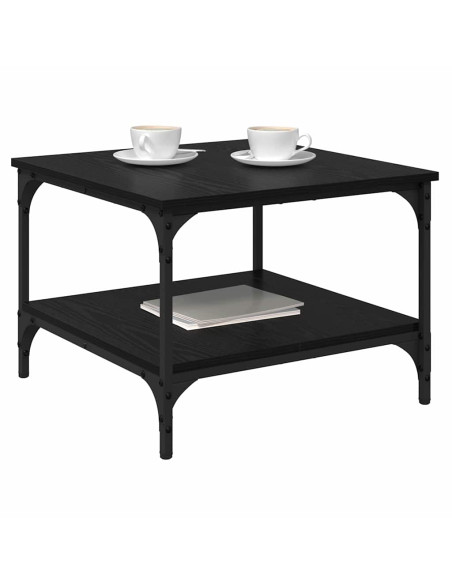 Tavolino da salotto Rovere Nero 55 x 55 x 40 cm