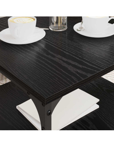 Tavolino da salotto Rovere Nero 55 x 55 x 40 cm