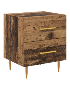 Armadio da Notte con cassetto Legno vecchio 40 x 35 x 47,5 cm 2