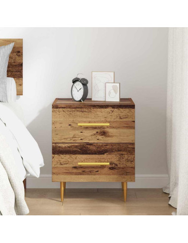 Armadio da Notte con cassetto Legno vecchio 40 x 35 x 47,5 cm