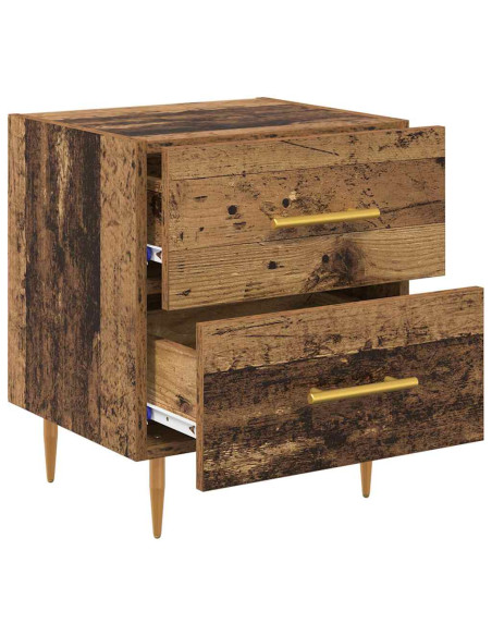 Armadio da Notte con cassetto Legno vecchio 40 x 35 x 47,5 cm