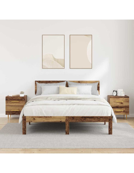 Armadio da Notte 2 pcs Legno vecchio 40 x 35 x 47,5 cm