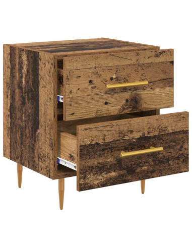 Armadio da Notte 2 pcs Legno vecchio 40 x 35 x 47,5 cm