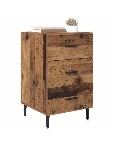 Armadio da Notte con cassetto Legno vecchio 40 x 40 x 66 cm