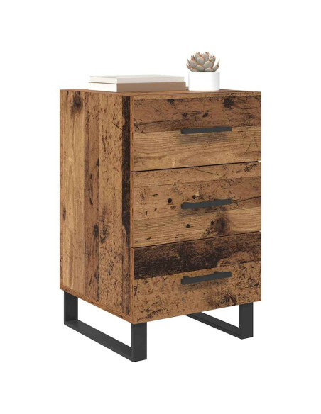 Armadio da Notte con cassetto Legno vecchio 40 x 40 x 66 cm