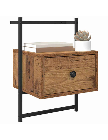 Armadio da Notte 2 pcs Legno vecchio 35 x 30 x 51 cm