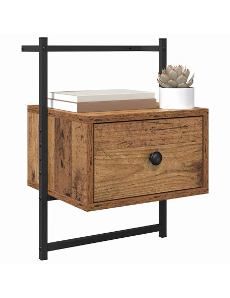 Armadio da Notte 2 pcs Legno vecchio 35 x 30 x 51 cm