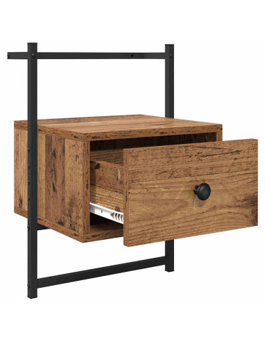 Armadio da Notte 2 pcs Legno vecchio 35 x 30 x 51 cm