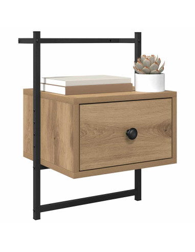 Armadio da Notte 2 pcs Rovere artigianale 35 x 30 x 51 cm