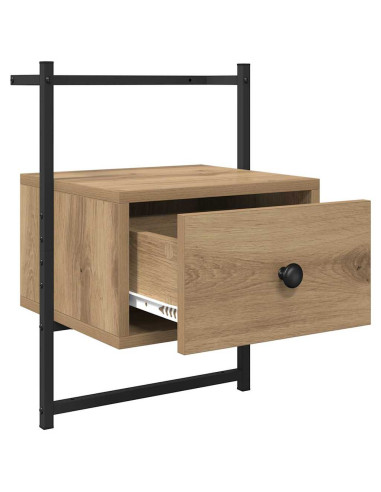 Armadio da Notte 2 pcs Rovere artigianale 35 x 30 x 51 cm