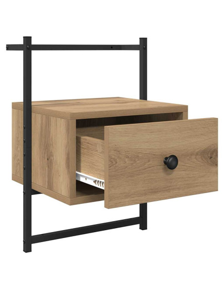 Armadio da Notte 2 pcs Rovere artigianale 35 x 30 x 51 cm