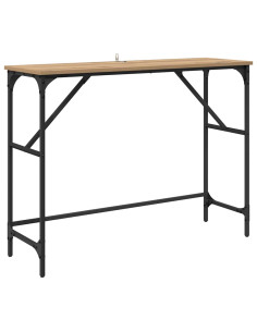 Tavolo consolle Rovere artigianale 100 x 32 x 75 cm 2