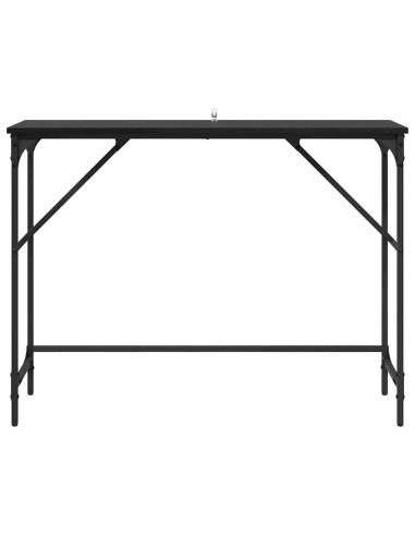 Tavolo consolle Rovere Nero 100 x 32 x 75 cm Legno multistrato