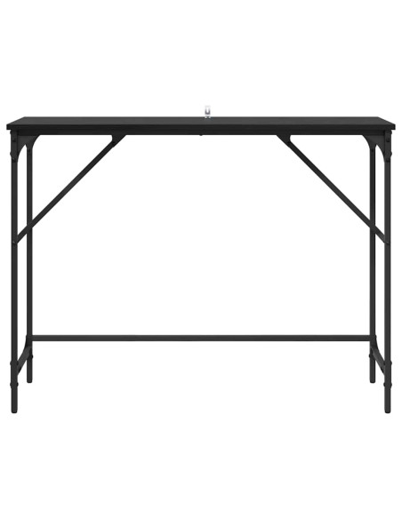 Tavolo consolle Rovere Nero 100 x 32 x 75 cm Legno multistrato