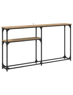 TavoloConsolle Rovere artigianale 145 x 22,5 x 75 cm 2