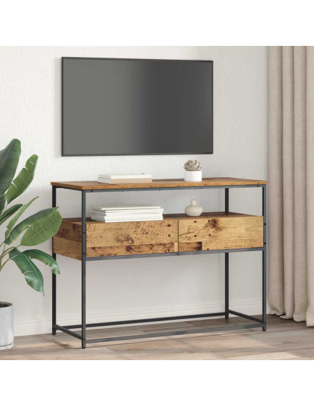 Tavolo consolle con cassetto Legno vecchio 100 x 40 x 75 cm